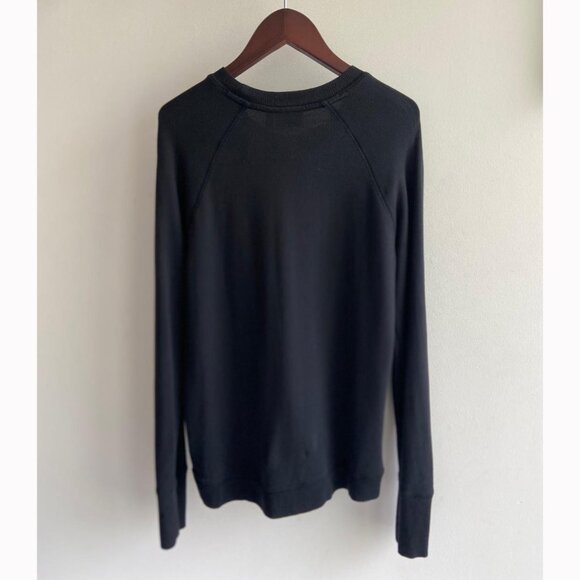 🆕 Athleta Women's Black Criss Cross Sweatshirt - Picture 5 of 11